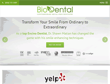 Tablet Screenshot of mybiodental.com